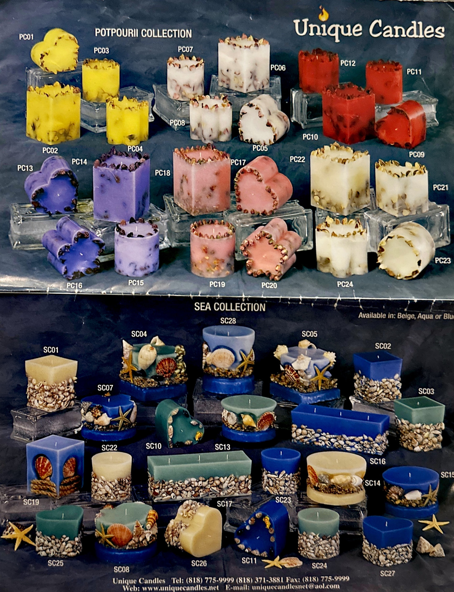 Early catalog — Potpourri & Sea collections